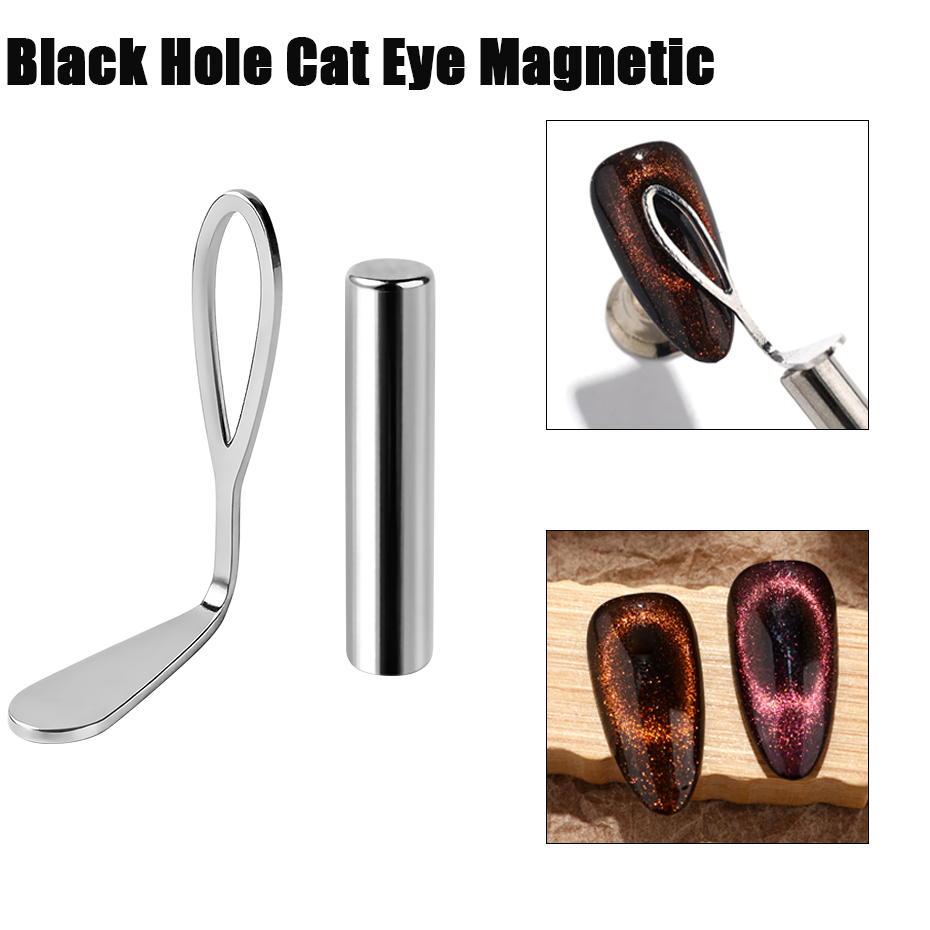 Nail Art Full Cat Eye - Zwart Gat Cat Eye Magnetische Holle