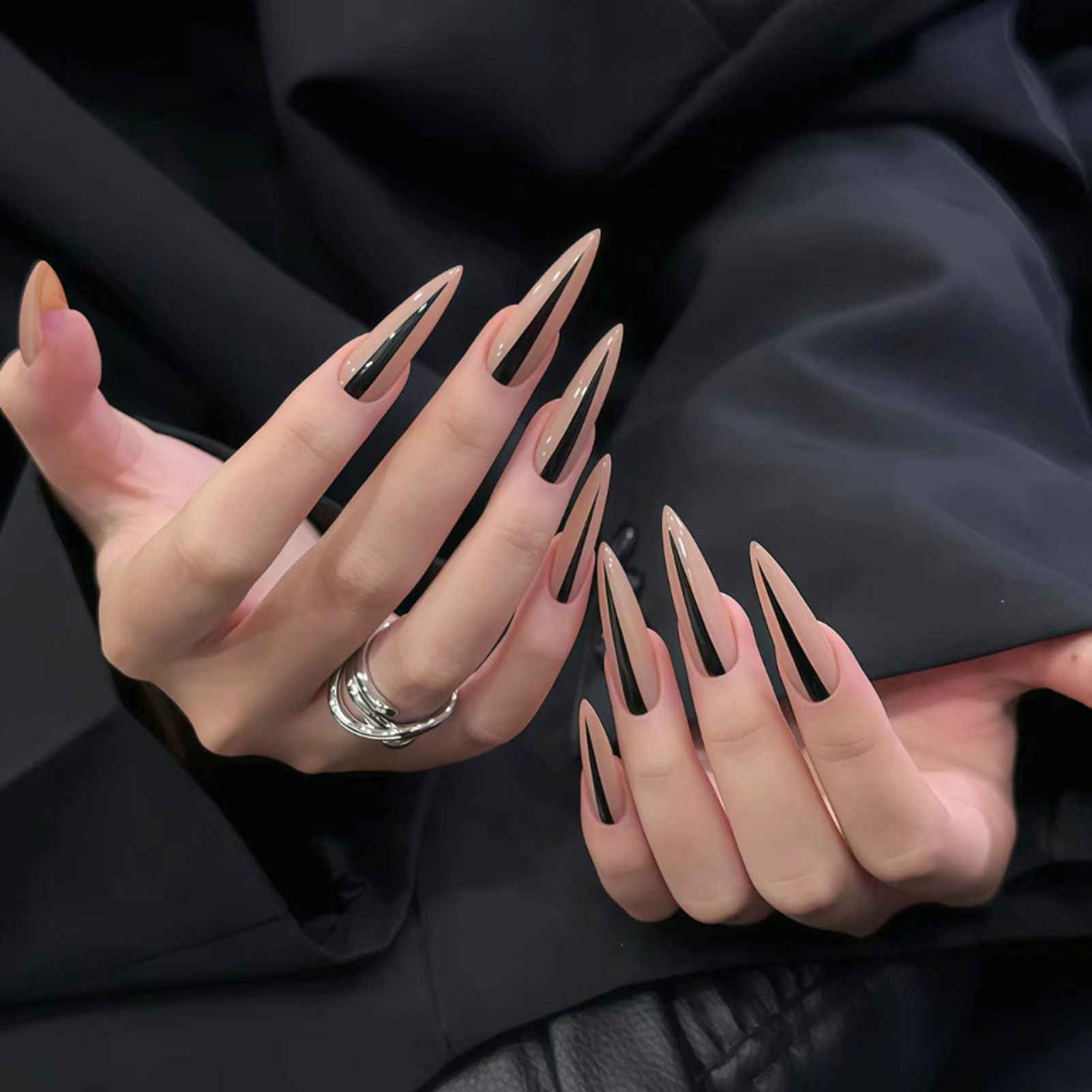 Nail Art Y2K - 24 stuks lange stiletto kunstnagels Y2K