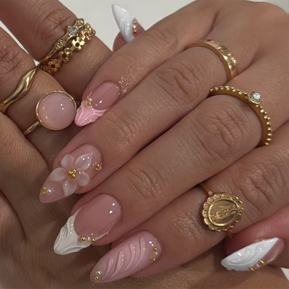 Nail Art Pink - Verbeter uw stijl met, 24 stks/set