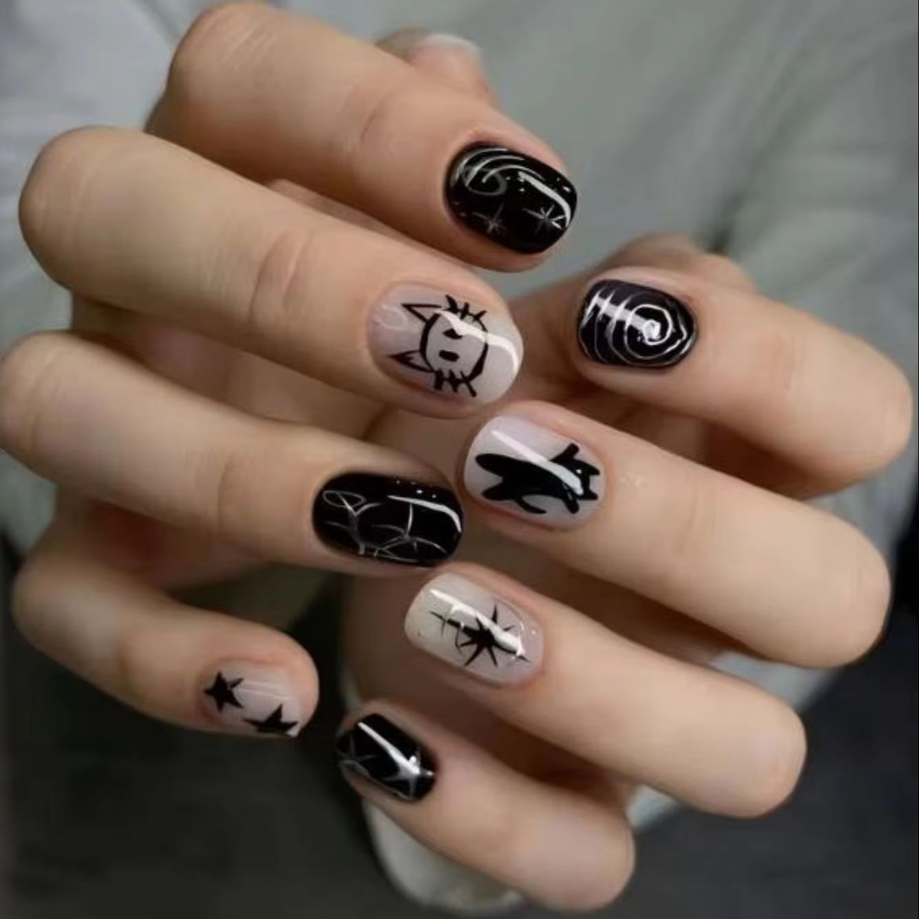 Nail Art Y2K - 24 stuks nageldecoratie Sweet Cool Spice