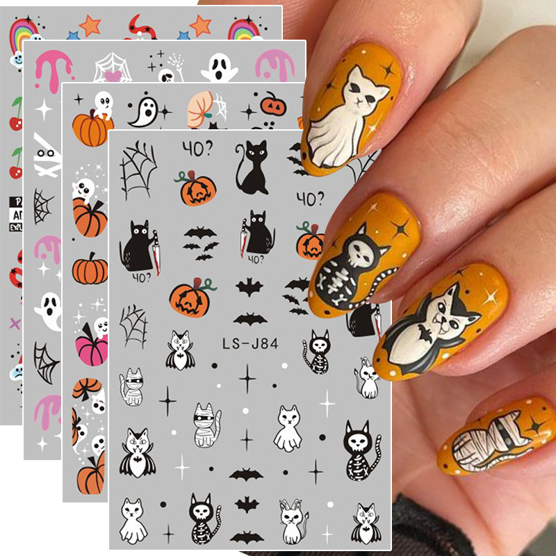 Nail Art Vampire - 4 stuks Halloween Gothic 3D Nail