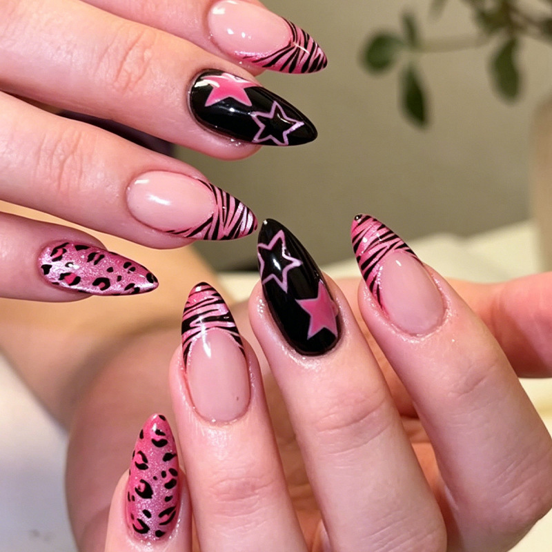 Nail Art Full Cat Eye - 24 stuks lijnen en sterren opdruk
