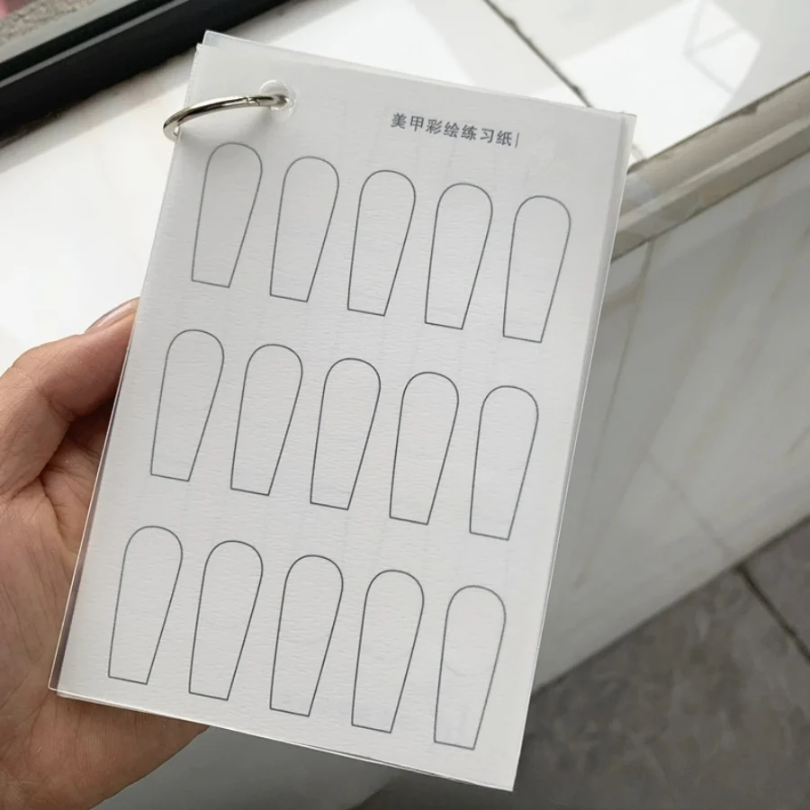 Nail Art France - Nagelbloem Beoefenaar Papier Transparant Frankrijk Lange