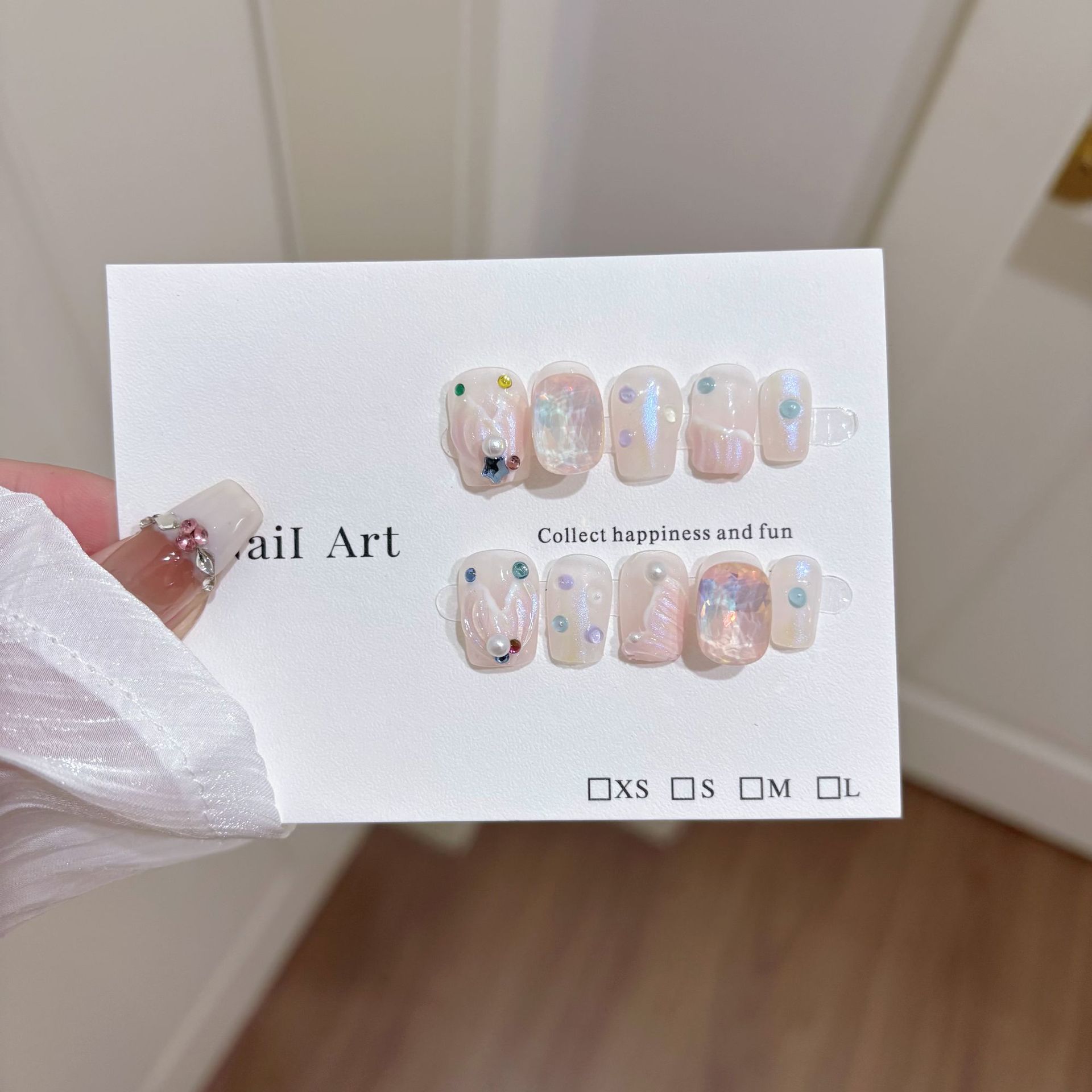 10 stuks zomerse frisse handge - Nail Art Pink recensie en prijs