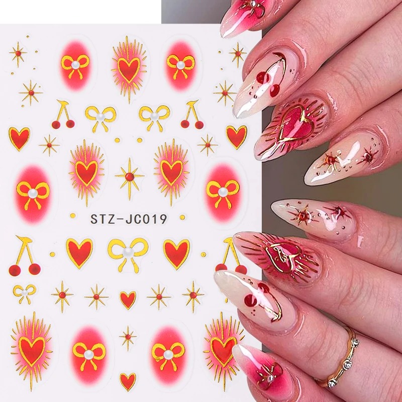 Y2K Bronzing Heart Blusher Sti - Nail Art Red Cherry recensie en prijs