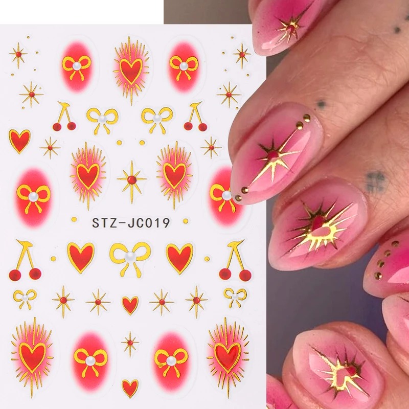 Y2K Bronzing Heart Blusher Sti - Nail Art Red Cherry recensie en prijs