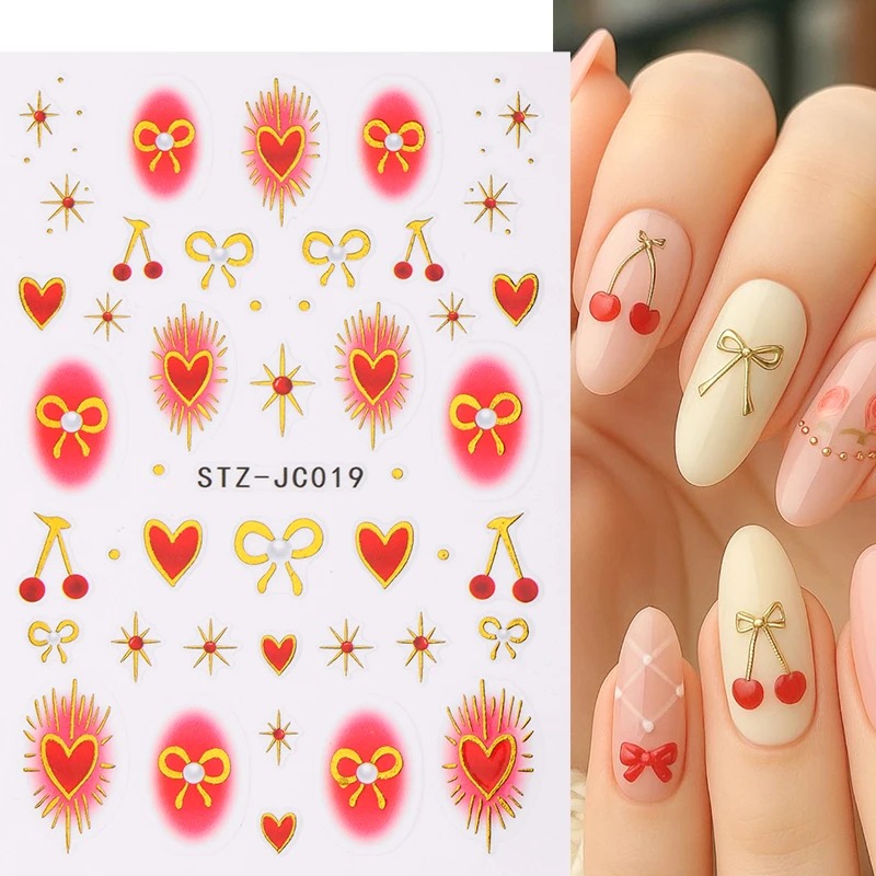 Y2K Bronzing Heart Blusher Sti - Nail Art Red Cherry recensie en prijs
