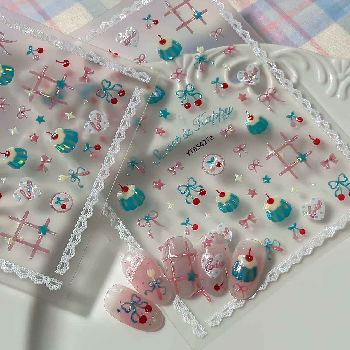 1 stuk schattige rode kersen n - Nail Art Red Cherry recensie en prijs