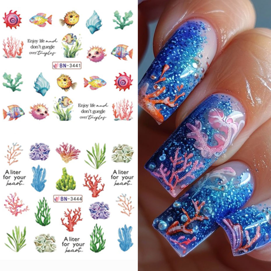 12 Ontwerp Oceaan Schepsel Wat - Nail Art France recensie en prijs