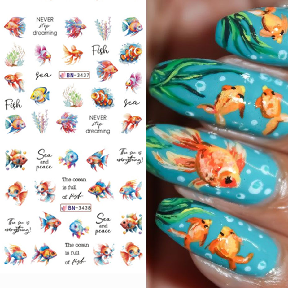 12 Ontwerp Oceaan Schepsel Wat - Nail Art France recensie en prijs