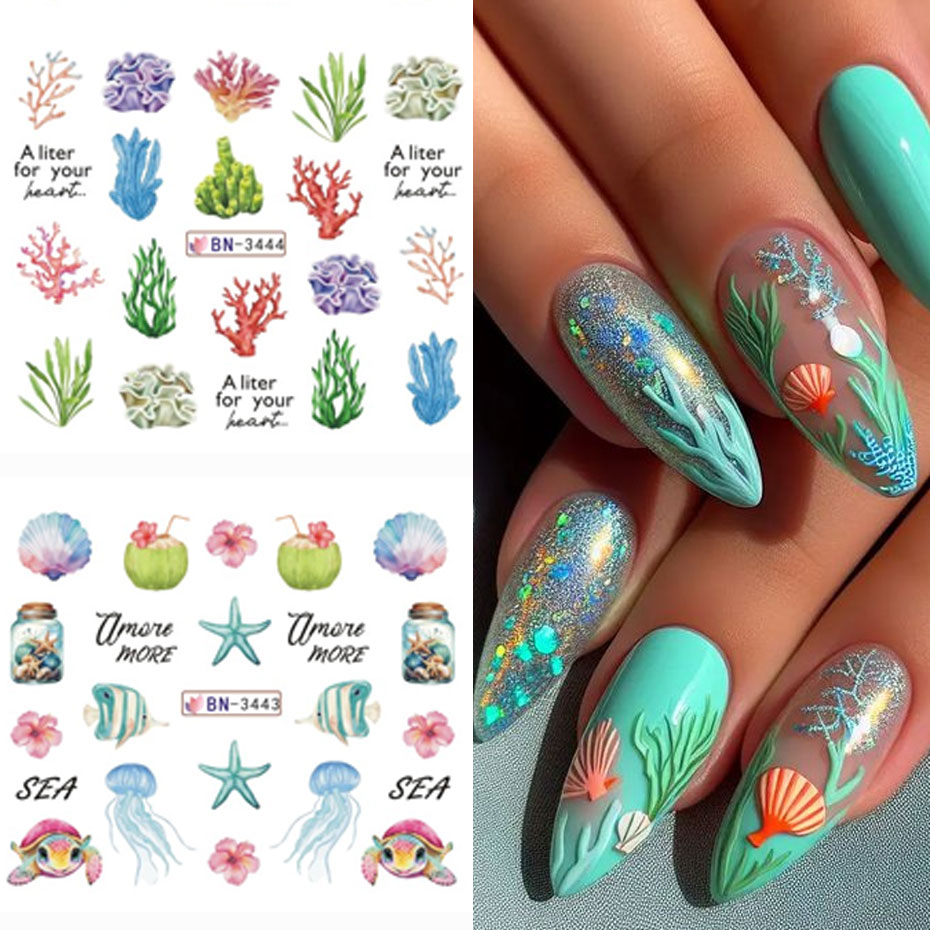 12 Ontwerp Oceaan Schepsel Wat - Nail Art France recensie en prijs