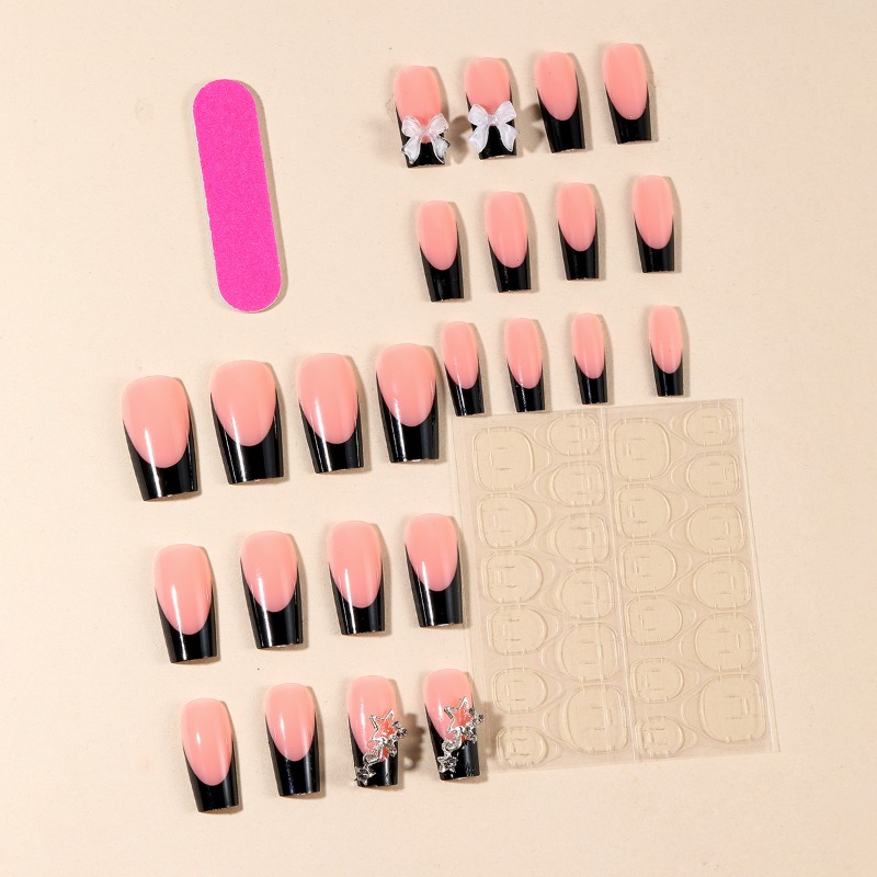 24 stuks zomerse lange opdrukn - Nail Art Pink recensie en prijs