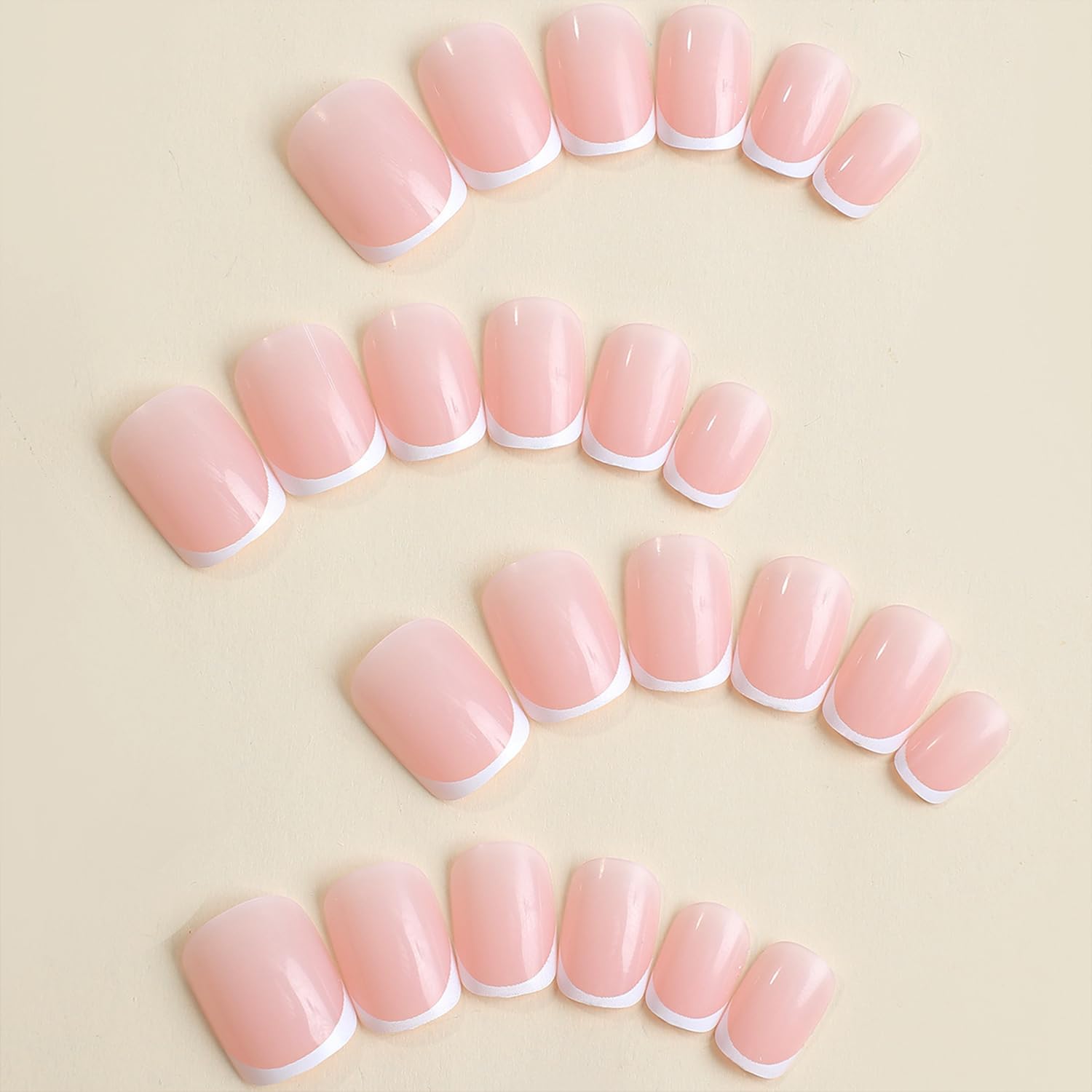 24 STKS Kort Vierkant Wit Fran - Nail Art France recensie en prijs