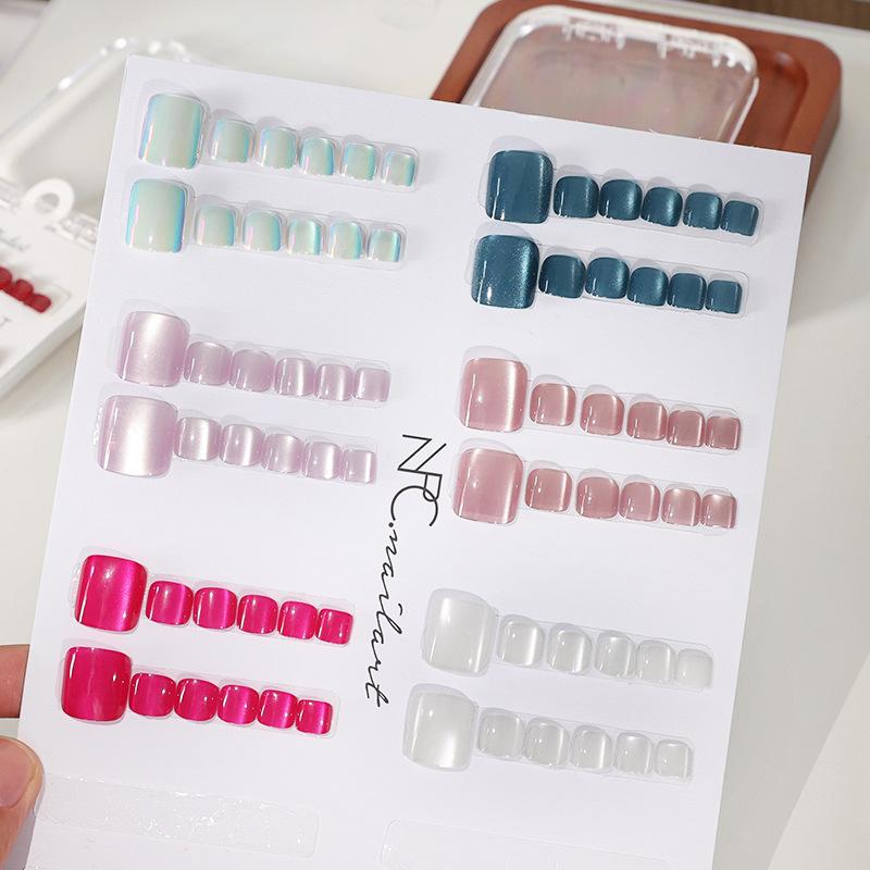 Nieuwe 10 stuks/doos Franse ne - Nail Art Full Cat Eye recensie en prijs