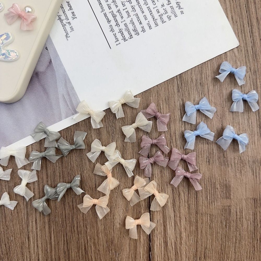 10 stuks kleurrijke strik pare - Nail Art French recensie en prijs