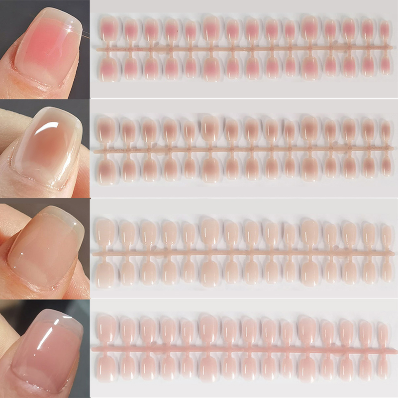 30pcs Gradiënt Nepnagels Frans - Nail Art Pink recensie en prijs