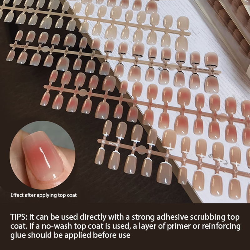 30pcs Gradiënt Nepnagels Frans - Nail Art Pink recensie en prijs