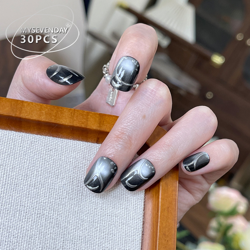 30-delige Franse handgemaakte  - Nail Art Full Cat Eye recensie en prijs