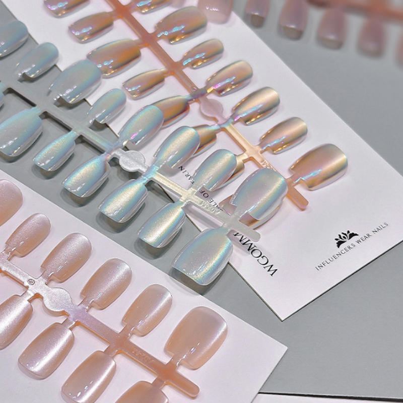 30 Stuks Korte Pers Op Nagels  - Nail Art Full Cat Eye recensie en prijs