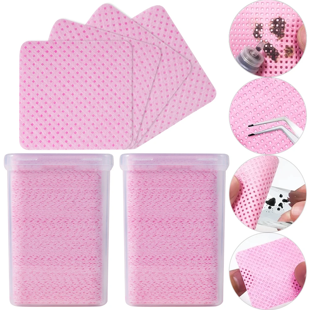 200 stuks roze pluisvrije nage - Nail Art Pink recensie en prijs