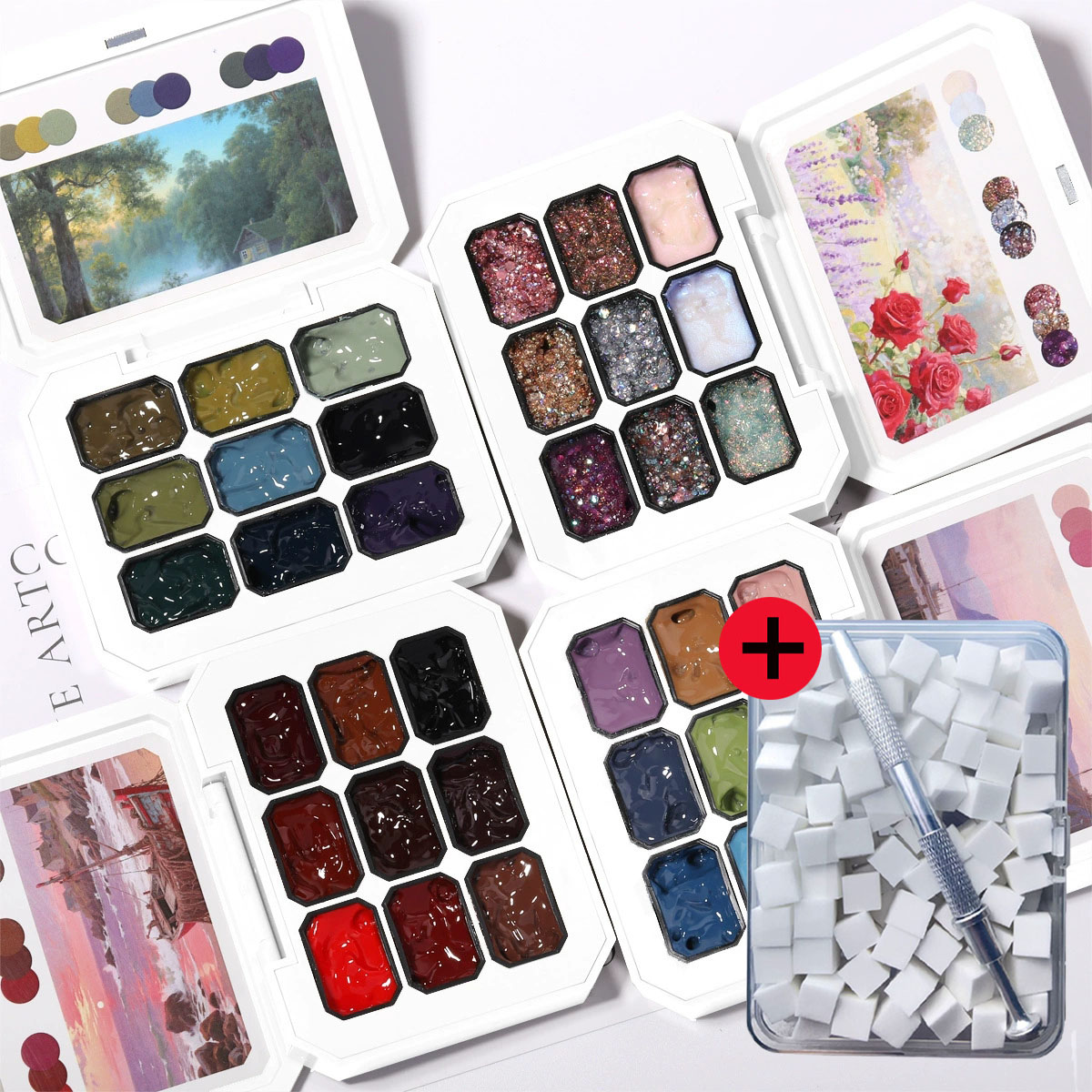 1 set 2 stuks Solid Patting Ge - Nail Art Y2K recensie en prijs