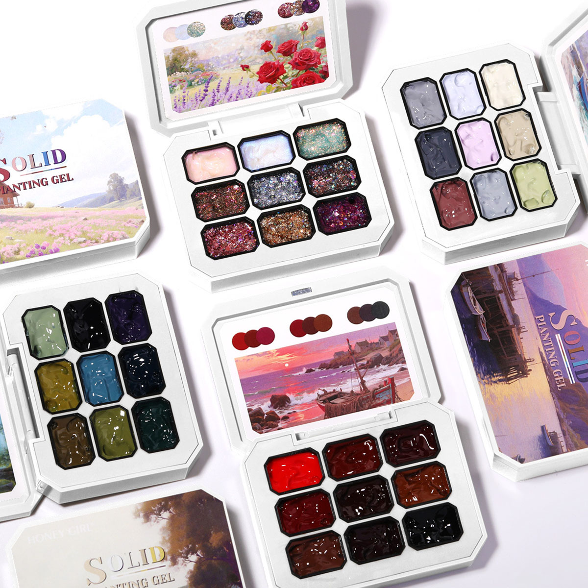 1 set 2 stuks Solid Patting Ge - Nail Art Y2K recensie en prijs