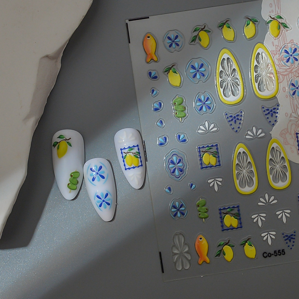 Citroen Fruit Nagelstickers Bo - Nail Art France recensie en prijs