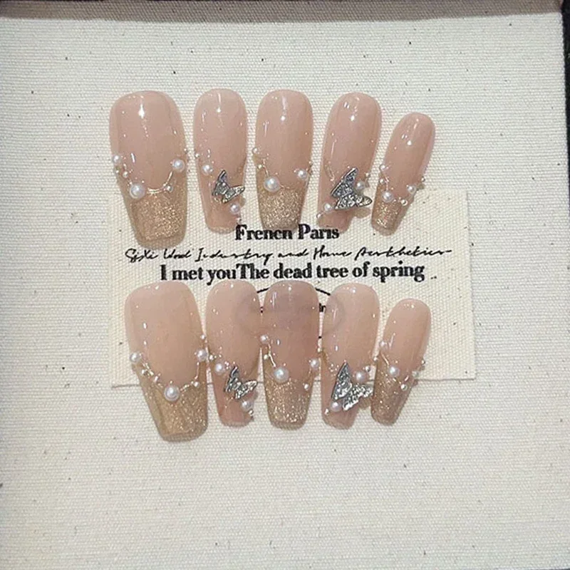 10 stuks schattig handgemaakt  - Nail Art Full Cat Eye recensie en prijs