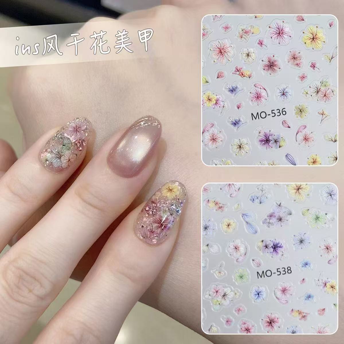 Virusvrije gedroogde bloemen n - Nail Art Ombre Glitter recensie en prijs