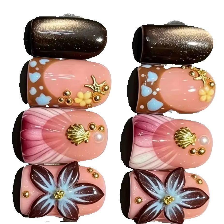 10 stks/set Naakt Roze Gradiën - Nail Art Pink recensie en prijs