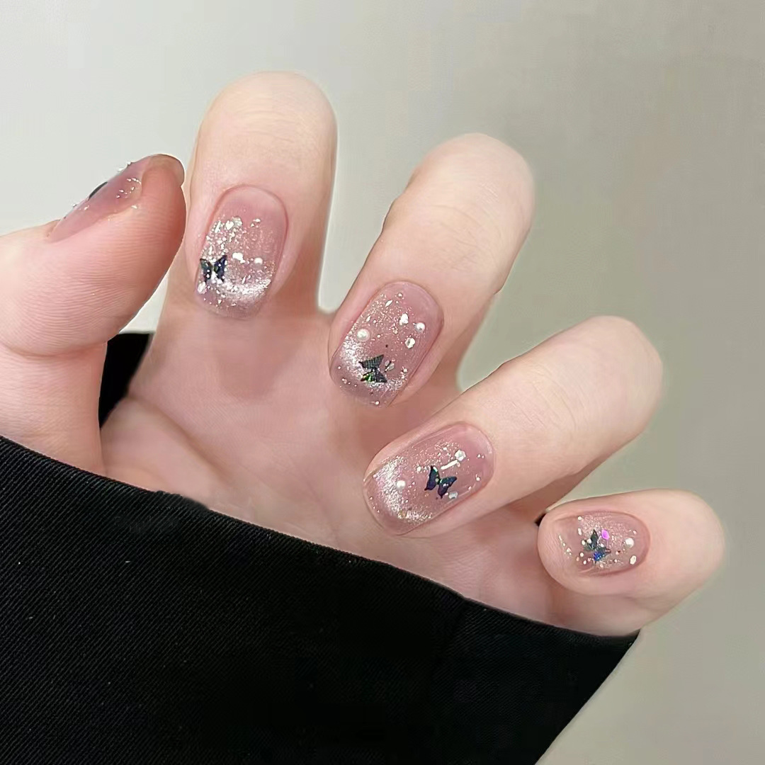 24 stuks Franse glitter opzetn - Nail Art Full Cat Eye recensie en prijs