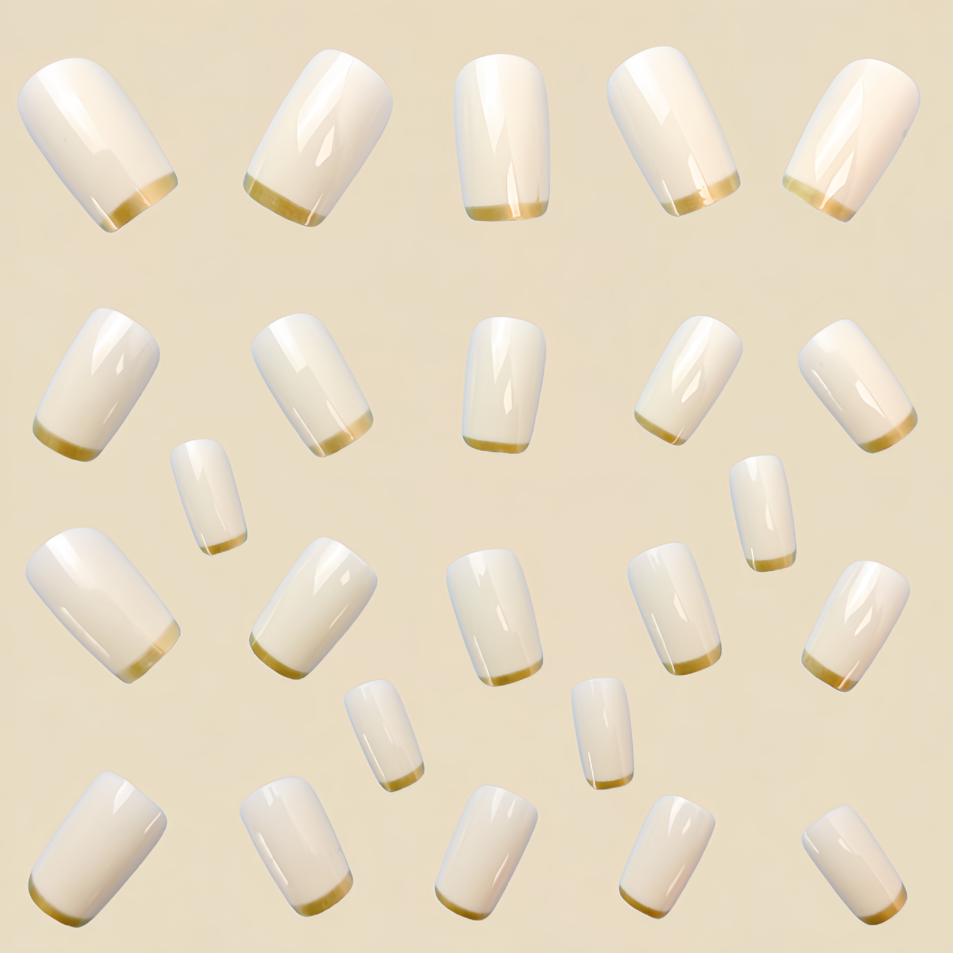 Medium nepnagels voor vrouwen, - Nail Art French recensie en prijs