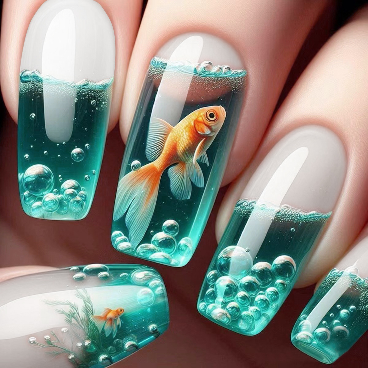 Franse nagels Druk op nagels A - Nail Art French recensie en prijs