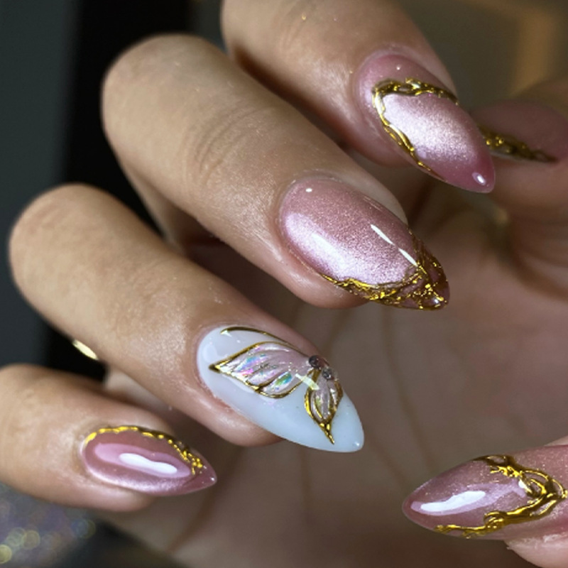 Kattenoog amandelvormige kunst - Nail Art Full Cat Eye recensie en prijs