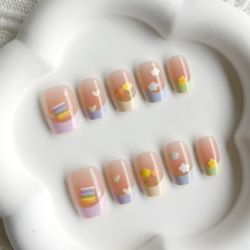 10 stuks dames lente frisse en - Nail Art French recensie en prijs