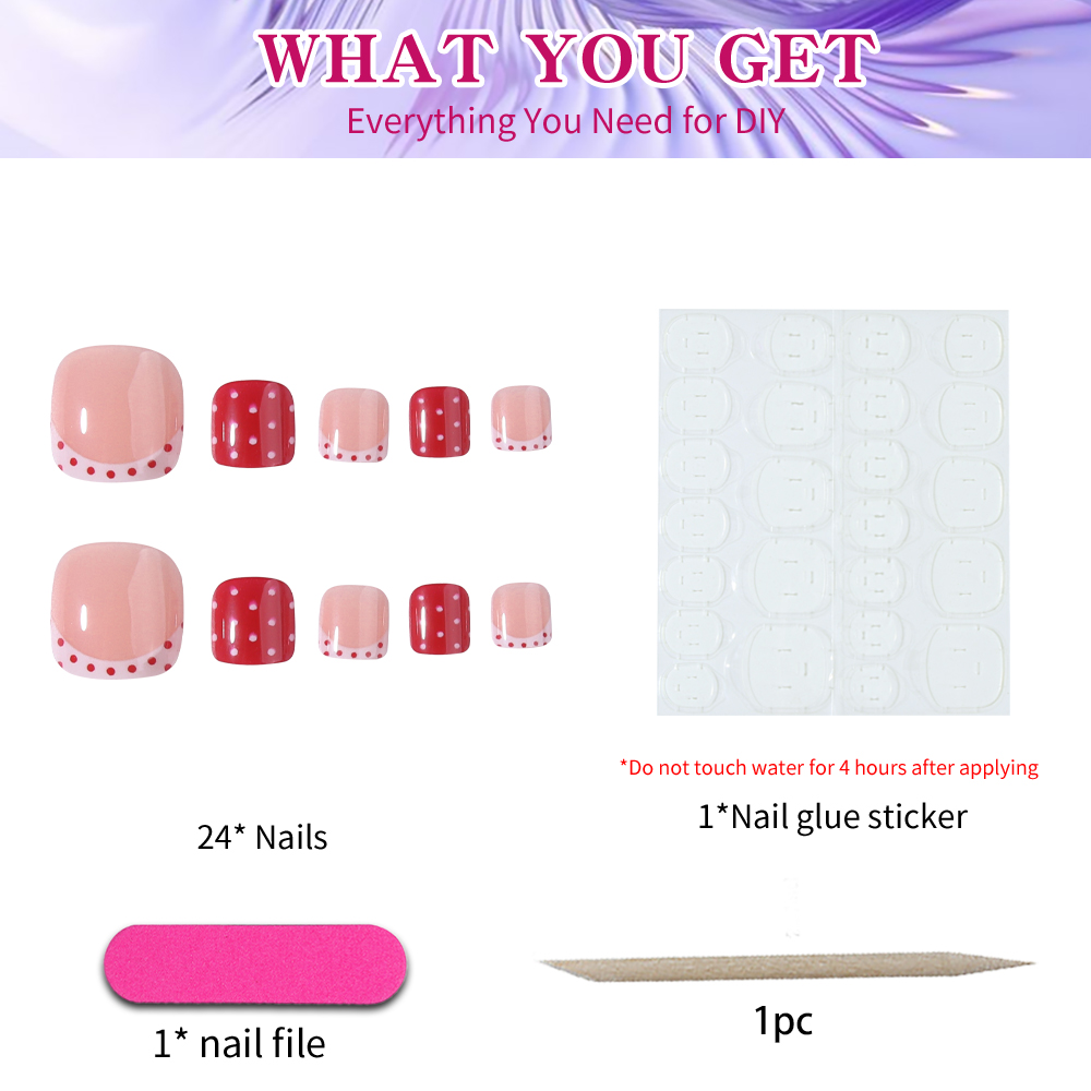 24-delige Y2K-stijl vierkante  - Nail Art Y2K recensie en prijs