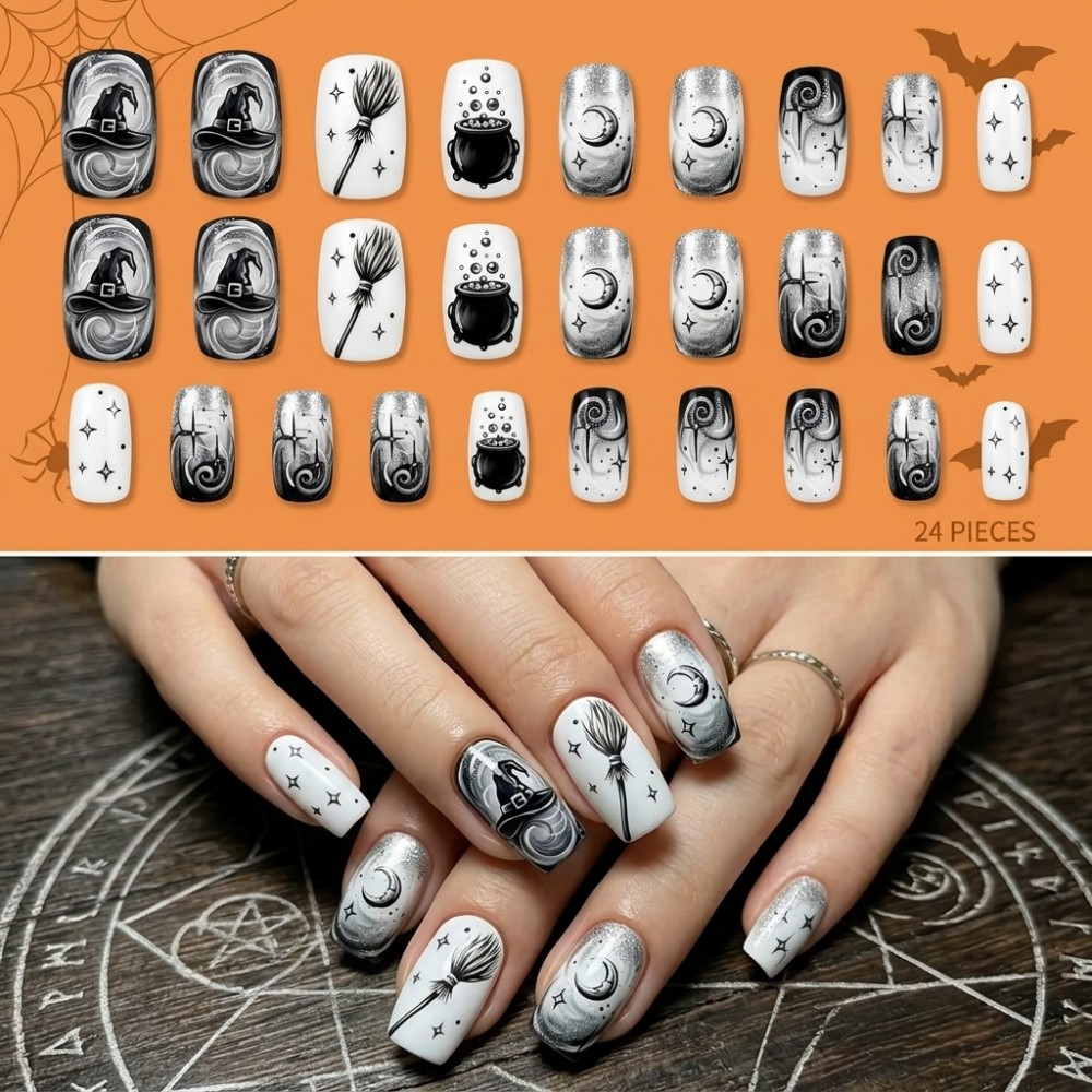 24PCS Halloween Lange Stiletto - Nail Art Vampire recensie en prijs