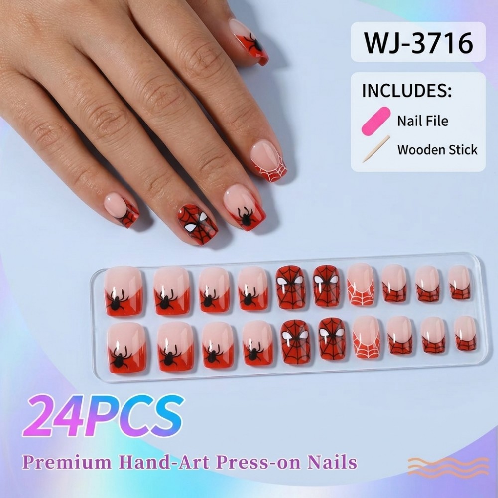 24PCS Halloween Lange Stiletto - Nail Art Vampire recensie en prijs