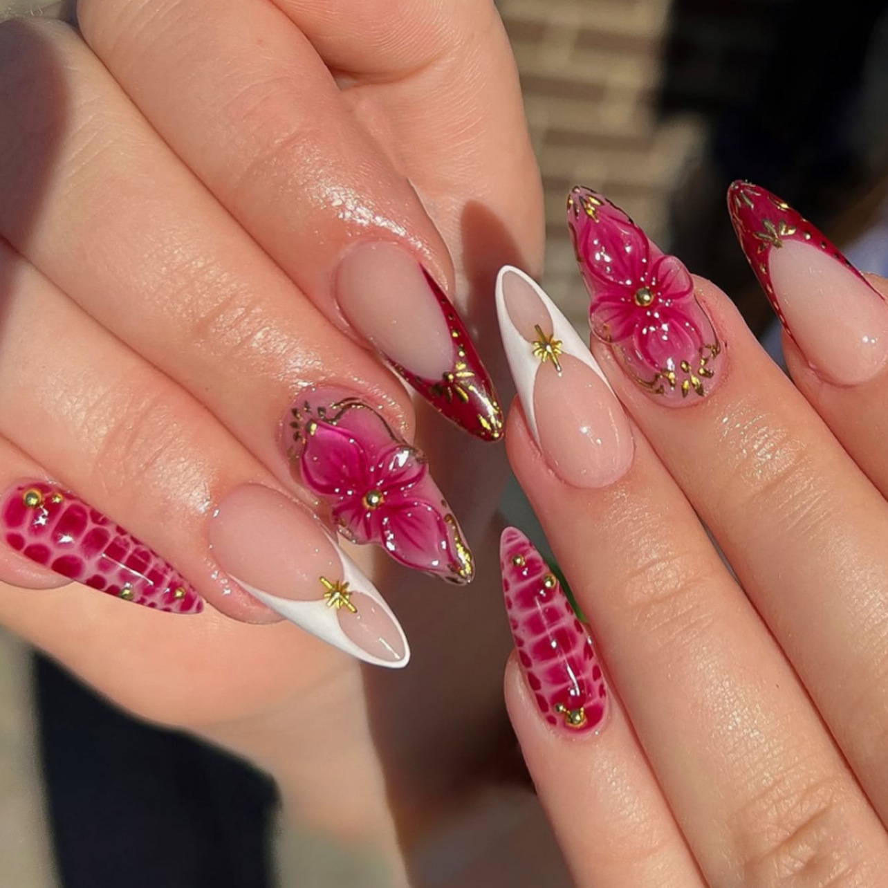 24 stuks afgewerkte amandelvor - Nail Art Pink recensie en prijs