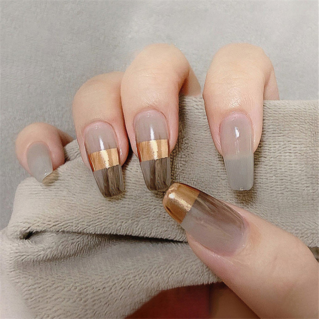 24 stuks medium kistvormige op - Nail Art Ombre Glitter recensie en prijs