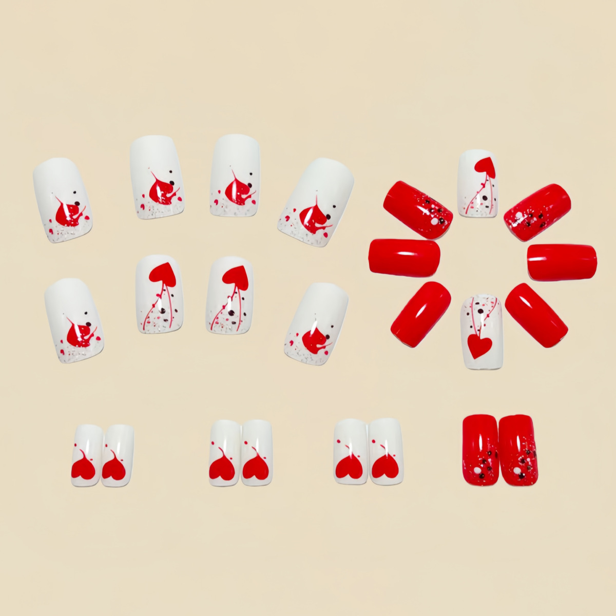 Korte medium nepnagels voor da - Nail Art Pink recensie en prijs