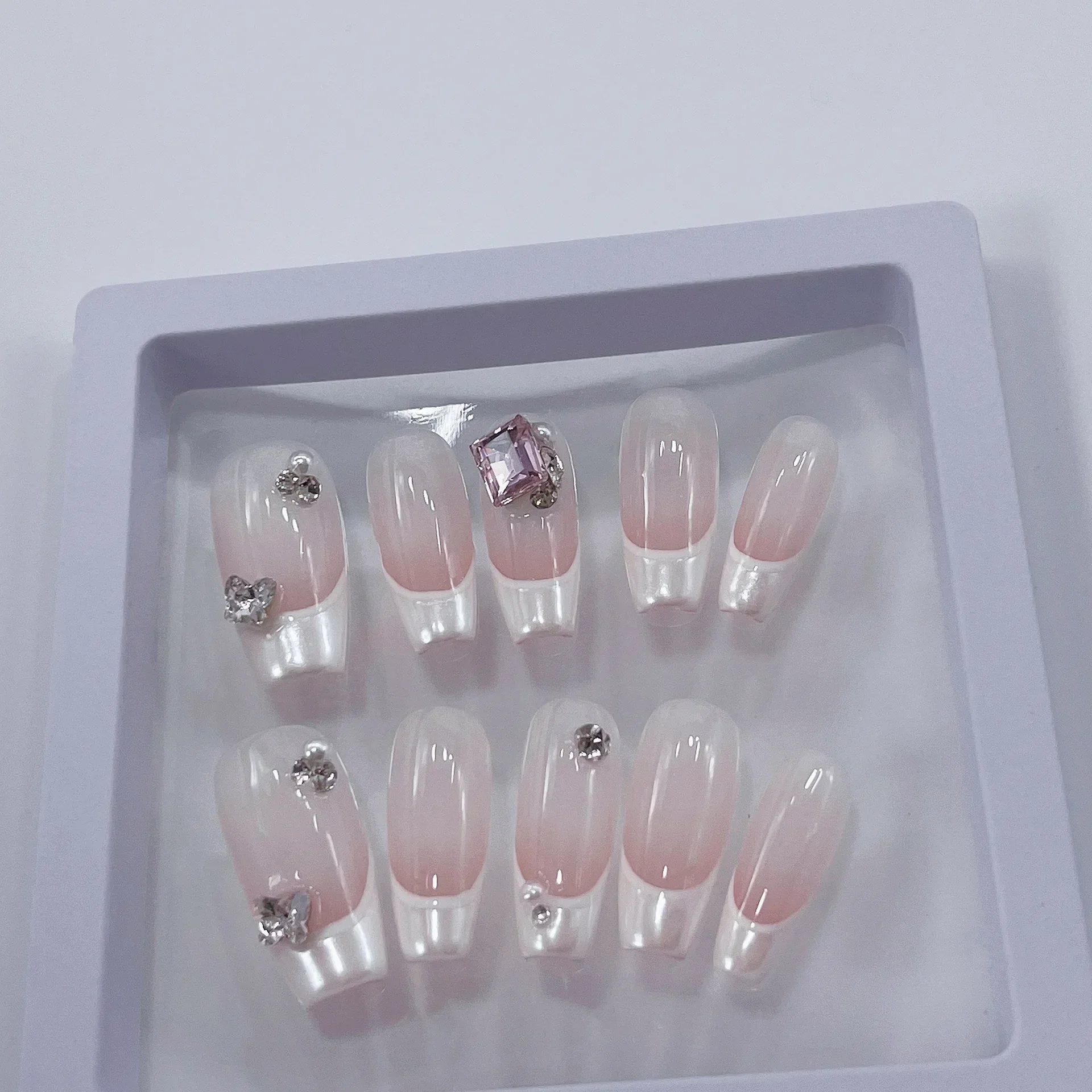 10 stks Eenvoudige doodskist F - Nail Art Pink recensie en prijs