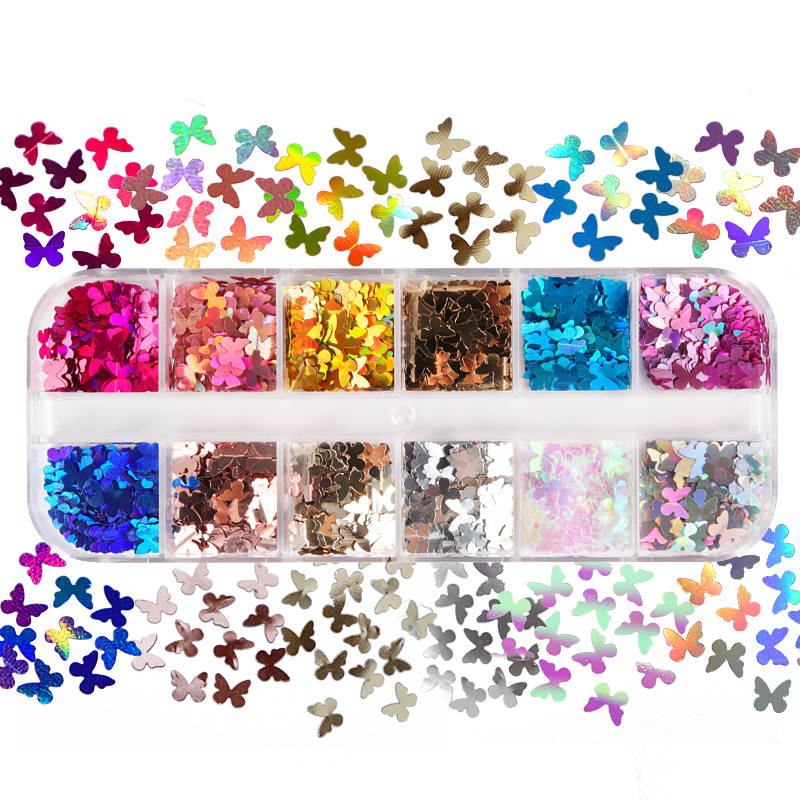 Mix Kleur Fluorescerende Vlind - Nail Art Extension recensie en prijs