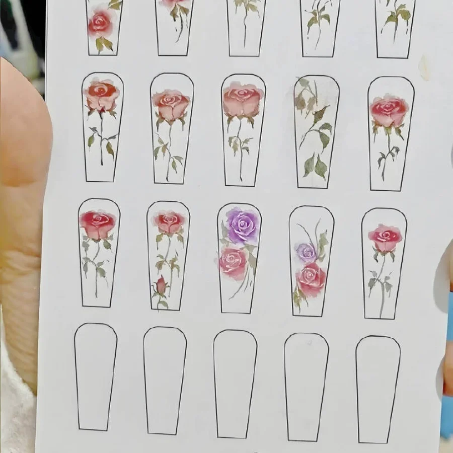 Nagelbloem Beoefenaar Papier T - Nail Art France recensie en prijs