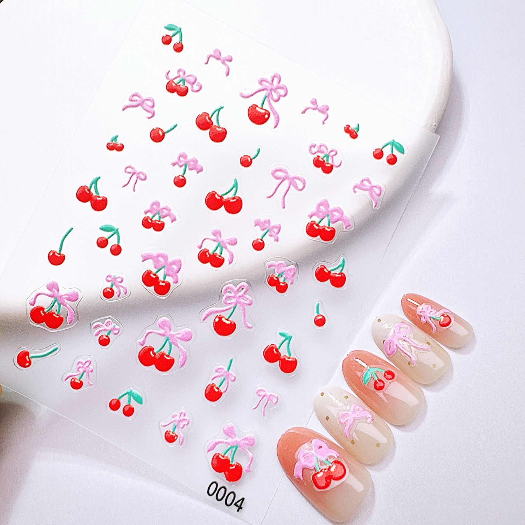 1 Stuks Groene & Rode Appel Ki - Nail Art Red Cherry recensie en prijs