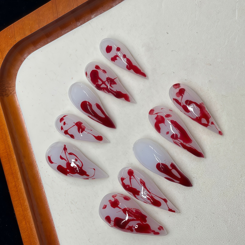 10 stuks handgemaakte stiletto - Nail Art Vampire recensie en prijs