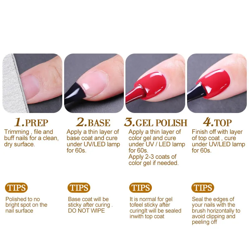 Clou Beaute Klassieke rode gel - Nail Art Red Cherry recensie en prijs