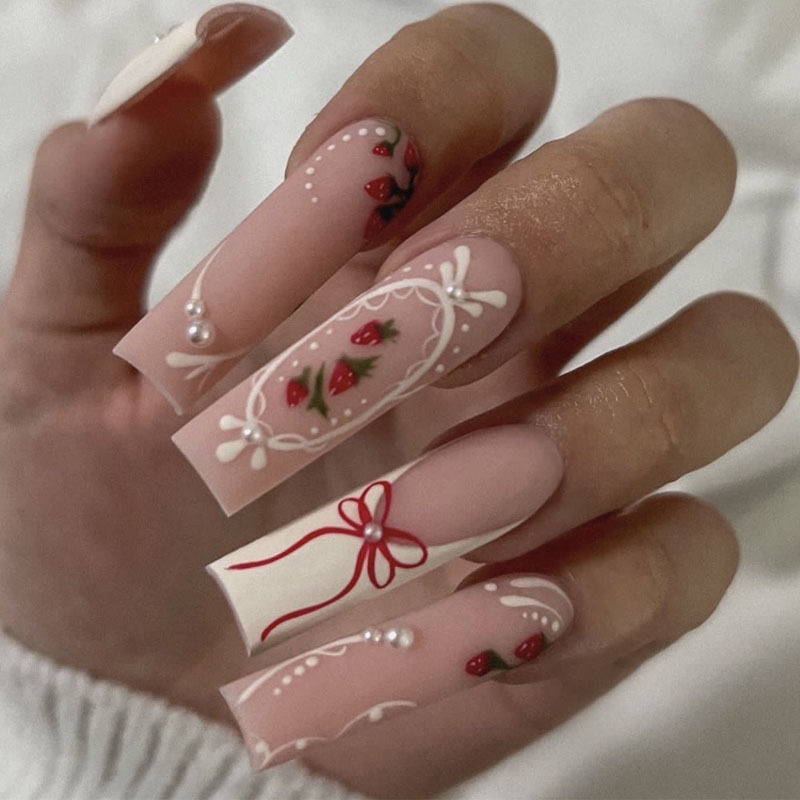24 stuks bloempers op nagels k - Nail Art French recensie en prijs