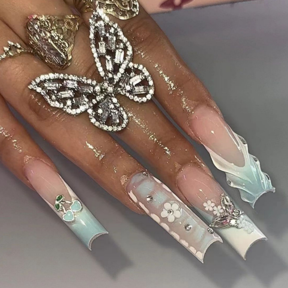 24 stuks bloempers op nagels k - Nail Art French recensie en prijs