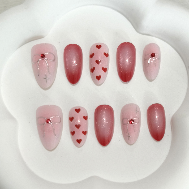 10 stuks zoete schattige hartv - Nail Art Y2K recensie en prijs